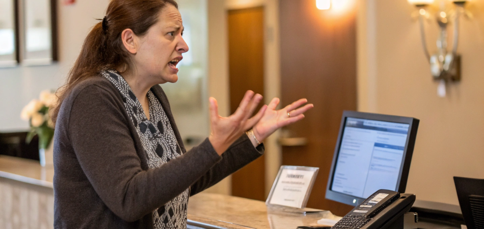 woman-complaining-in-the-fron-desk-
