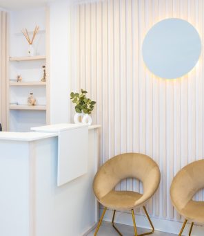 med spa reception desk