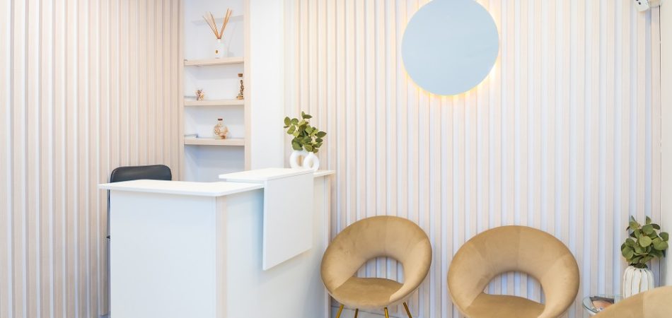 med spa reception desk